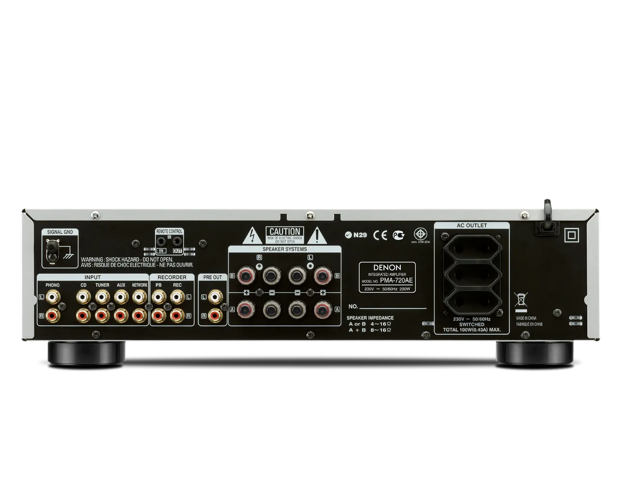 Integruotas stereo resyveris DENON PMA-720AE, 2x85W