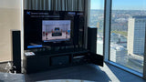 Įrengtas namų kinas penthouse apartamentuose