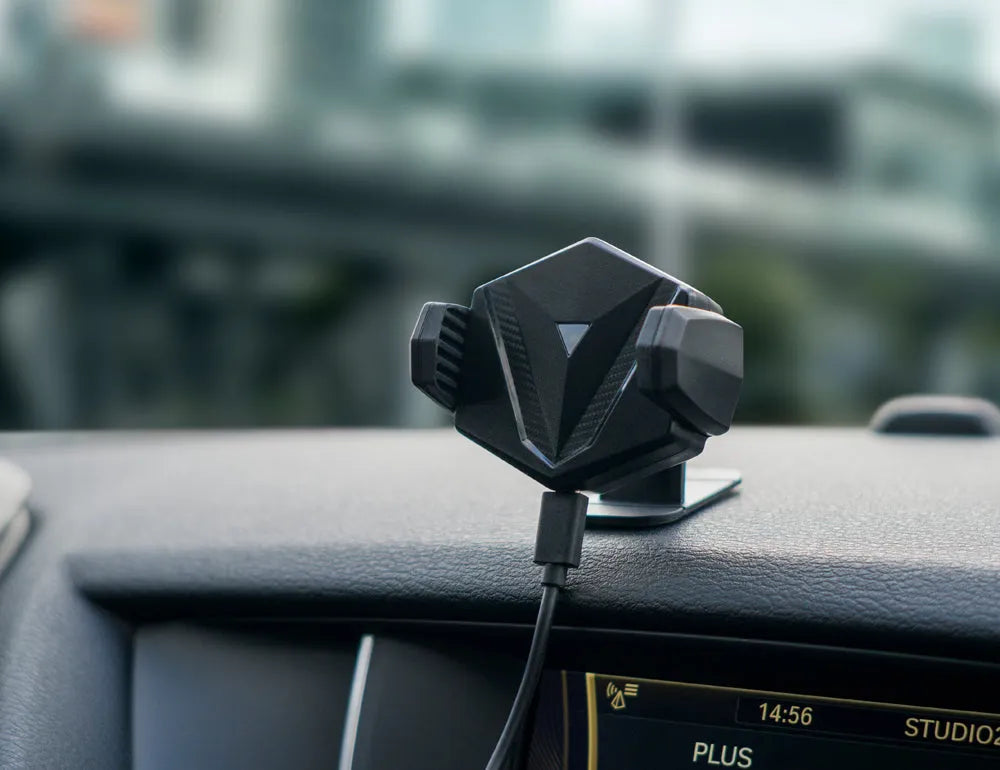 Išmaniojo telefono laikiklis su belaidžio įkrovimo funkcija Neoline Fixit QI C4