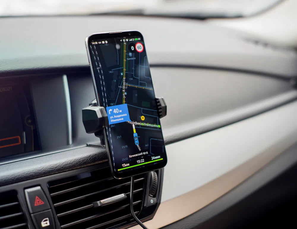 Išmaniojo telefono laikiklis su belaidžio įkrovimo funkcija Neoline Fixit QI C4