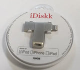 Išorinė laikmena iDiskk 128GB skirta iPhone/iPad USB 2.0