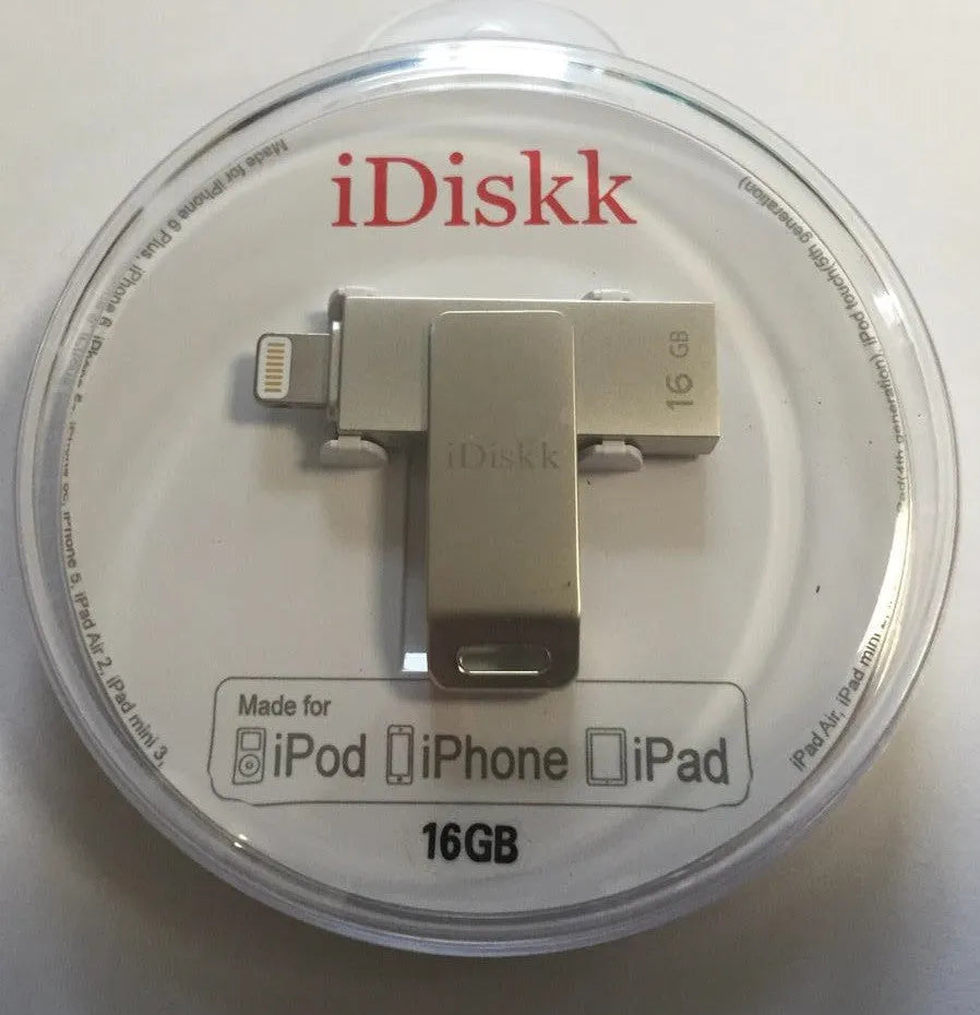 Išorinė laikmena iDiskk 16GB skirta iPhone/iPad USB 2.0