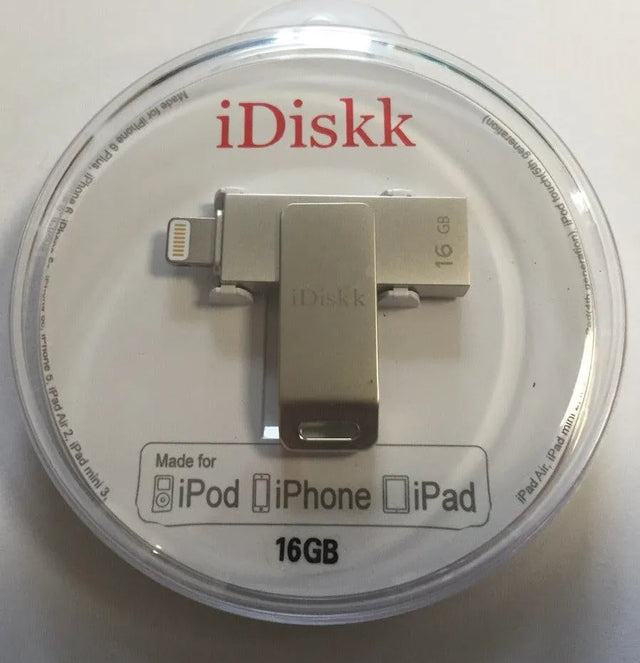 Išorinė laikmena iDiskk 16GB skirta iPhone/iPad USB 2.0