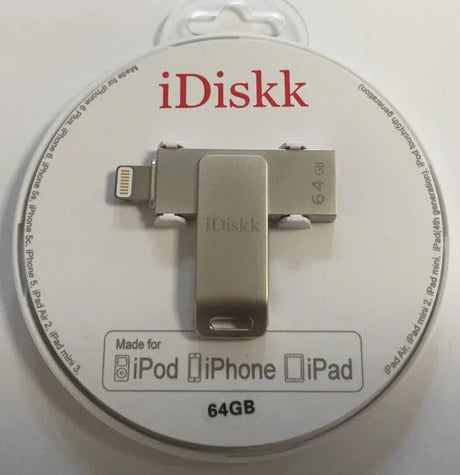 Išorinė laikmena iDiskk 64GB skirta iPhone/iPad USB 2.0