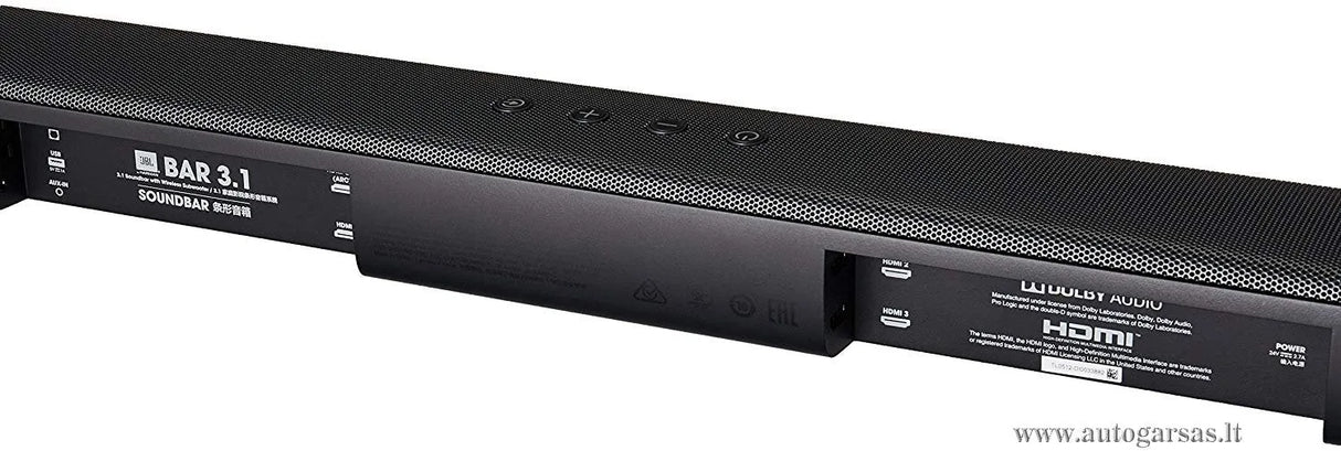 JBL BAR 3.1 soundbaras ir žemų dažnių garsiakalbis, HDMI Bluetooth