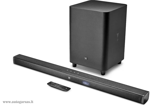 JBL BAR 3.1 soundbaras ir žemų dažnių garsiakalbis, HDMI Bluetooth