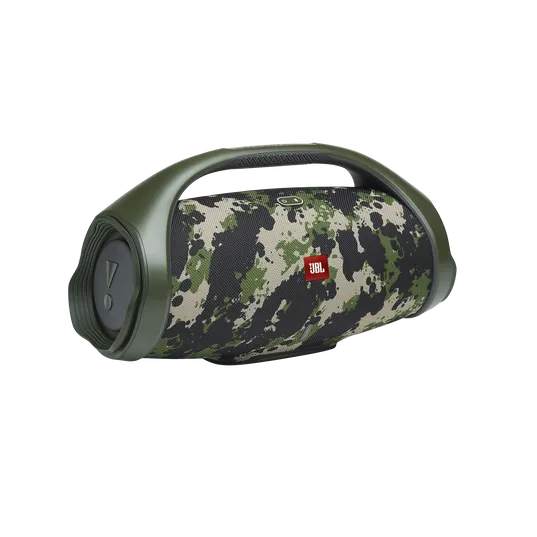 JBL Boombox 2, belaidė Bluetooth garso kolonėlė (įvairių spalvų) - Šoninis vaizdas su kamufliažiniu raštu
