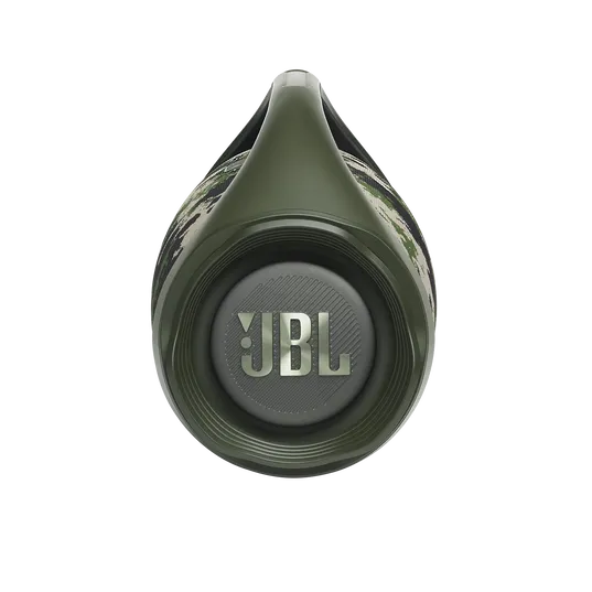 JBL Boombox 2, belaidė Bluetooth garso kolonėlė (įvairių spalvų) - Viršutinis vaizdas su rankena ir JBL logotipu