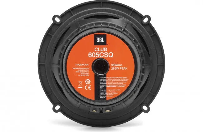 JBL CLUB 605 CSQ, komponentinių automobilinių garsiakalbių sistema