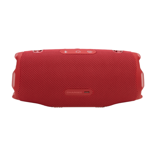 JBL Charge 6, belaidė garso kolonėlė su AI Sound Boost ir IP68, 45W - Kolonėlės priekis su USB-C jungtimi