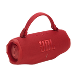 JBL Charge 6, belaidė garso kolonėlė su AI Sound Boost ir IP68, 45W - Raudona kolonėlė su rankena ir logotipu
