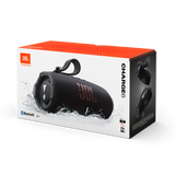 JBL Charge 6, belaidė garso kolonėlė su AI Sound Boost ir IP68, 45W - Kolonėlė pakuotėje su vandens purslais