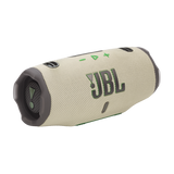 JBL Charge 6, belaidė garso kolonėlė su AI Sound Boost ir IP68, 45W - Kolonėlės galas su žaliu logotipu