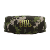 JBL Charge 6, belaidė garso kolonėlė su AI Sound Boost ir IP68, 45W - Karinio stiliaus dizainas su JBL logotipu