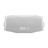 JBL Charge 6, belaidė garso kolonėlė su AI Sound Boost ir IP68, 45W - Baltos kolonėlės priekis su USB-C jungtimi
