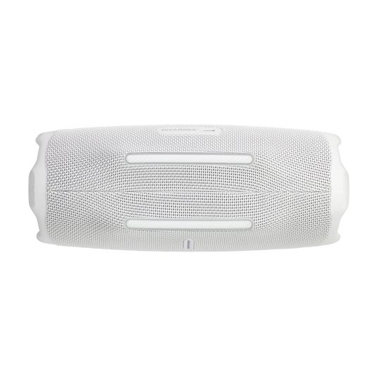 JBL Charge 6, belaidė garso kolonėlė su AI Sound Boost ir IP68, 45W - Viršutinis vaizdas su rankenomis ir logotipu