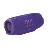 JBL Charge 6, belaidė garso kolonėlė su AI Sound Boost ir IP68, 45W - Violetinė kolonėlė su raudonais mygtukais