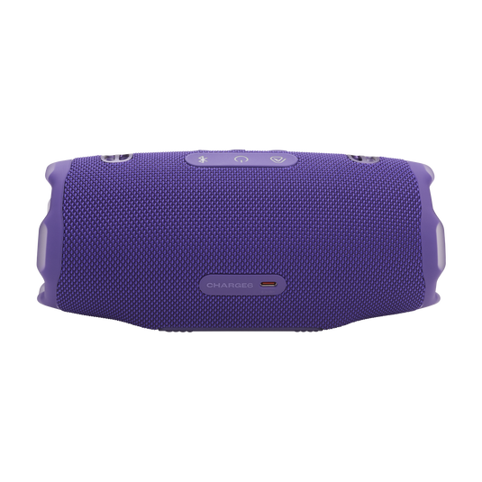 JBL Charge 6, belaidė garso kolonėlė su AI Sound Boost ir IP68, 45W - viršutinė panelė su mygtukais ir USB-C jungtis