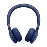 JBL Live 670NC, On-Ear belaidės triukšmą slopinančios ausinės su mikro - Mėlynos ausinės su tekstiliniu lankeliu