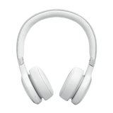JBL Live 670NC, On-Ear belaidės triukšmą slopinančios ausinės su mikro - baltos ausinės su tekstiliniu lankeliu