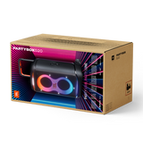 JBL PartyBox 520, nešiojama vakarėlių kolonėlė su AI Sound Boost, 400W - Pakuotė su išskirtiniu dizainu ir kolonėle