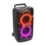 JBL PartyBox 520, nešiojama vakarėlių kolonėlė su AI Sound Boost, 400W - Apšviestas priekinis skydelis su žiedu