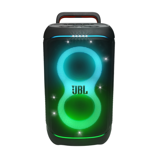 JBL PartyBox 520, nešiojama vakarėlių kolonėlė su AI Sound Boost, 400W - Apšviestas priekinis skydelis su aštuoniuke