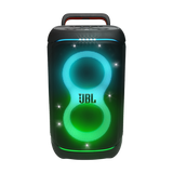 JBL PartyBox 520, nešiojama vakarėlių kolonėlė su AI Sound Boost, 400W - Apšviestas priekinis skydelis su aštuoniuke