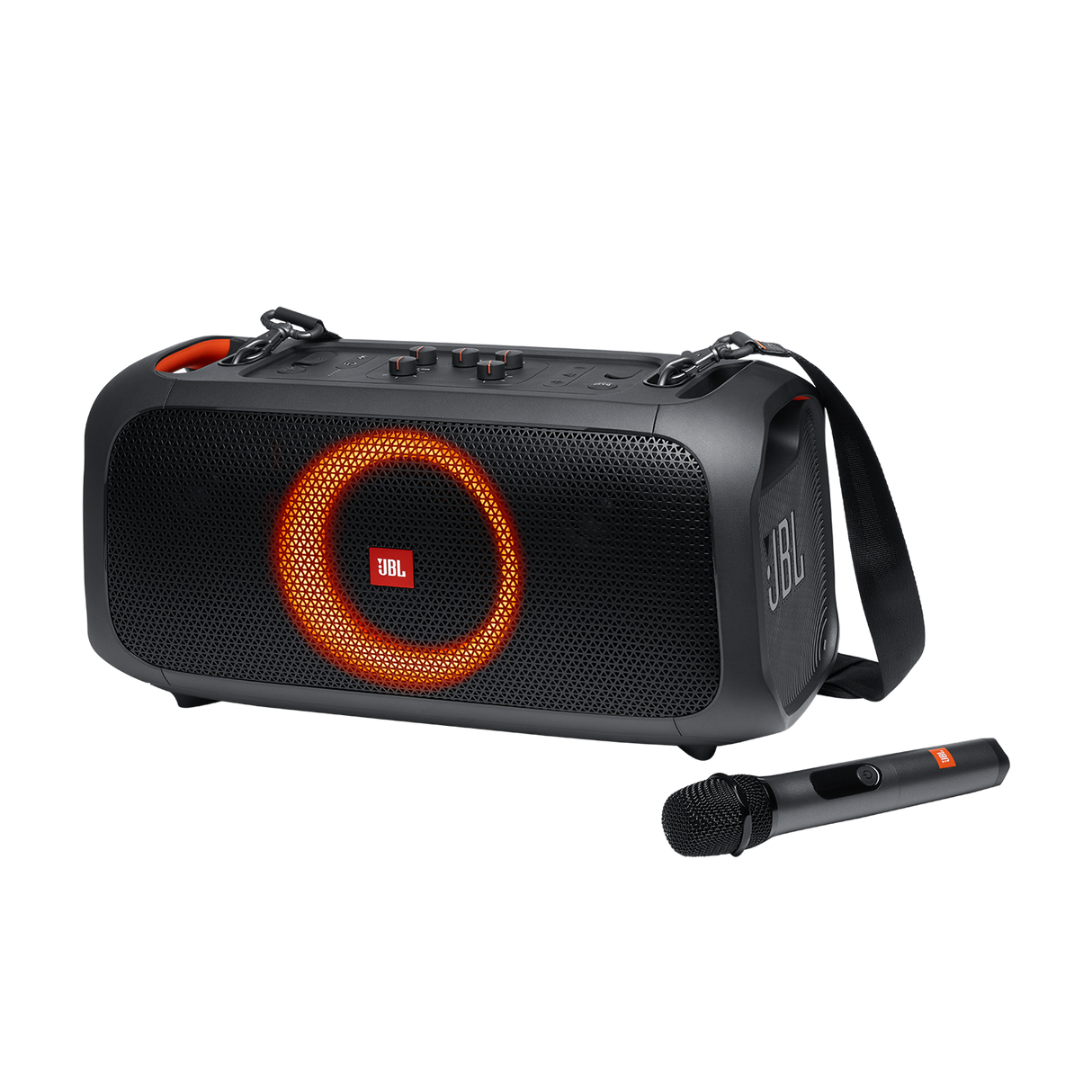 JBL PartyBox On-The-Go, nešiojama garso kolonėlė su mikrofonu