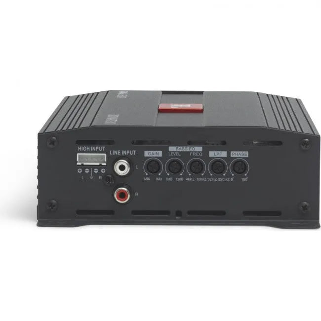 JBL Stage A3001, Mono automobilinis garso stiprintuvas - galinė panelė su jungtimis ir valdikliais