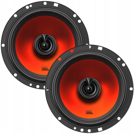 JBL Stage1 62f, 16.5 cm koaksialiniai garsiakalbiai - Du koaksialiniai garsiakalbiai su oranžiniu vidumi