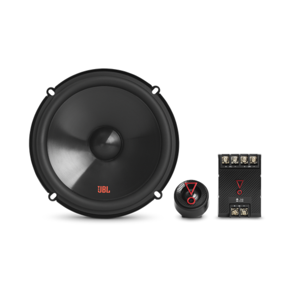 JBL Stage3 607CF, komponentiniai garsiakalbiai - garsiakalbis, aukštų dažnių garsiakalbis, filtras su jungtimis