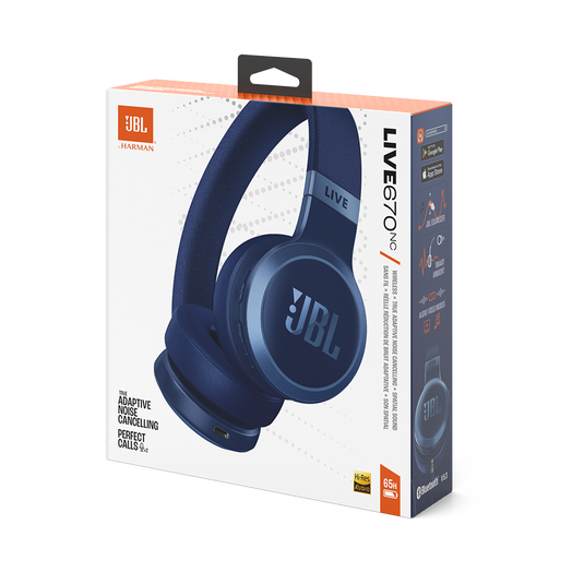 JBL Live 670NC, On-Ear belaidės triukšmą slopinančios ausinės su mikrofonu