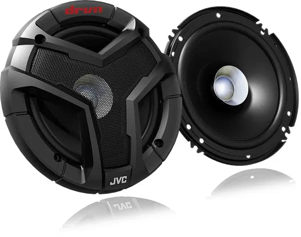 JVC, CS-V618, 16 cm /6.5" 2-juostų koaksialiniai garsiakalbiai - Garsiakalbio vidinė pusė su tvirtinimo skylutėmis