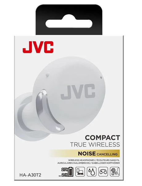 JVC, HA-A30T2-WU, baltos sp. dinaminės ausinės