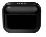 JVC, HA-A4TBU, juodos sp. dinaminės ausinės - juodas dėklas su JVC logotipu viršuje