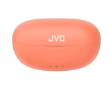 JVC, HA-A7T2-PE, ružavos sp. dinaminės ausinės - ružavo dėklo priekis su LED indikatoriais