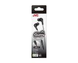 JVC, HA-FR9UC-BU, juodos sp. dinaminės ausinės - USB-C jungtis ir valdymo mygtukai iš arti