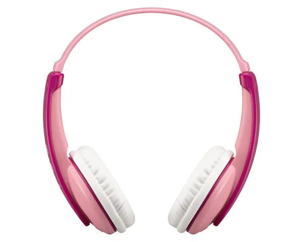 JVC, HA-KD10W-PE, ružavos/purpurinės sp., ausinės - Šoninis vaizdas su rausvais/purpuriniais ausinukais