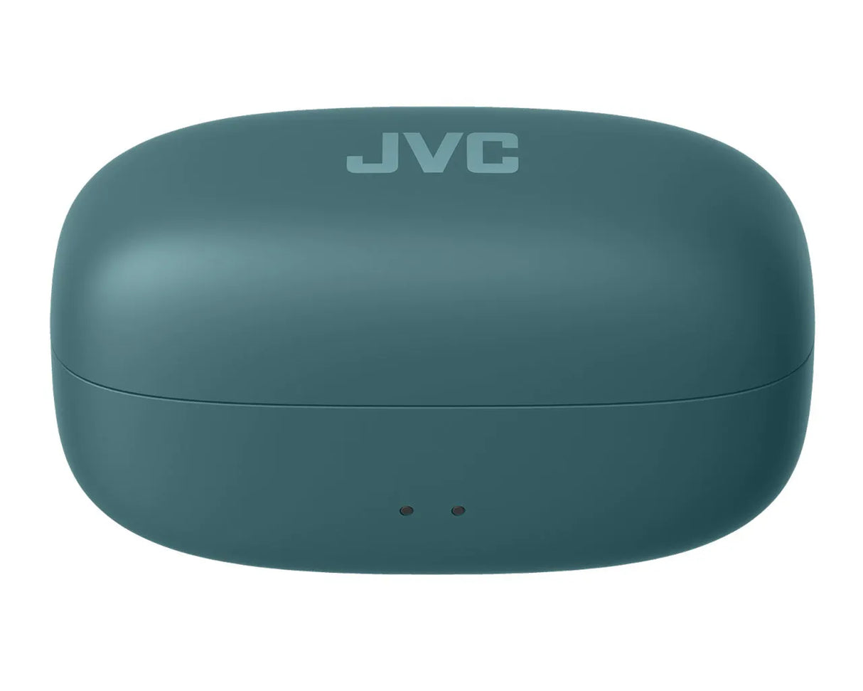 JVC, HA-NP1T-AU mėlynos sp. dinaminės ausinės - Mėlynos spalvos dėklas su JVC logotipu