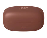 JVC, HA-NP1T-TU rudosos sp. dinaminės ausinės - rudas dėklas su indikatoriais
