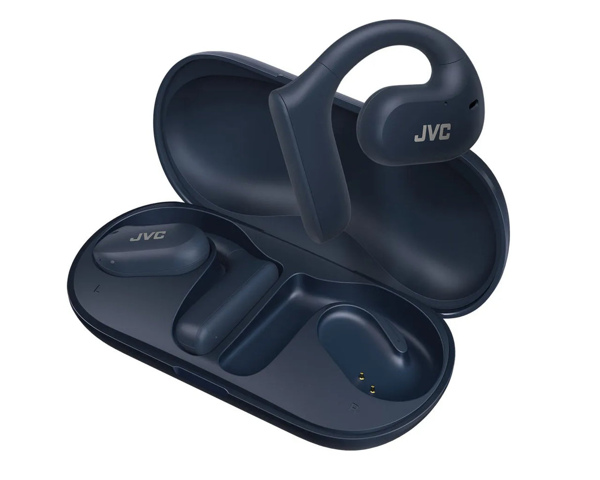 JVC, HA-NP35T-AU, mėlynos sp. dinaminės ausinės - Ausinės su dėklu, išimtos iš dėklo