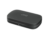 JVC, HA-NP40T-BU, juodos sp. dinaminės ausinės - šoninis vaizdas su USB-C jungtimi
