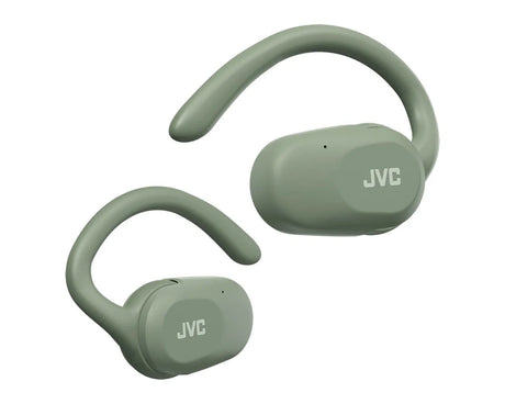 JVC, HA-NP40T-GU, žalios sp. dinaminės ausinės