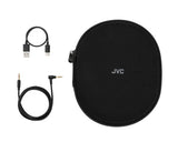 JVC, HA-S100N-BU, juodos sp. dinaminės ausinės - ausinių dėklas ir laidai