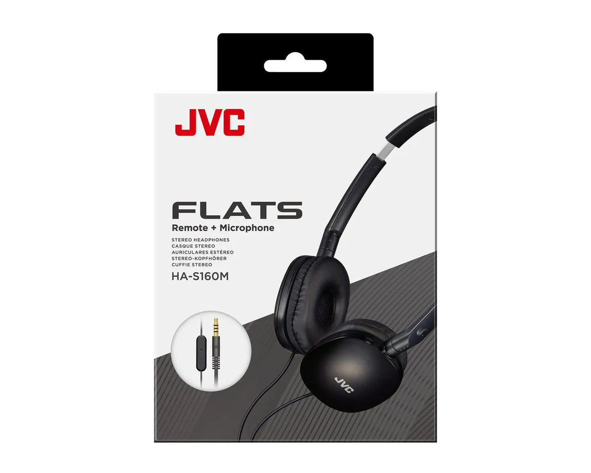 JVC, HA-S160MBU, juodos sp. dinaminės ausinės - Ausinių ir mikrofono jungtis iš arti