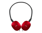 JVC, HA-S160MRU, raudonos sp. dinaminės ausinės - Raudonos ausinės su JVC logotipu