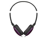 JVC, HA-S160MVU, violetinės sp. dinaminės ausinės - Šoninis vaizdas su violetinėmis detalėmis