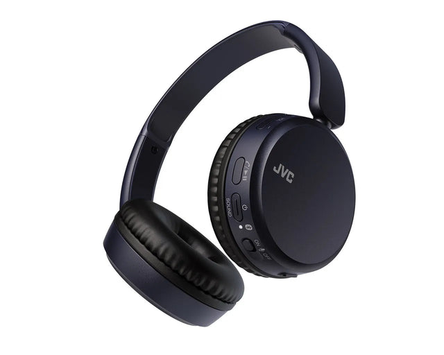 JVC, HA-S36W-AU, mėlynos sp. dinaminės ausinės, mikrofonas