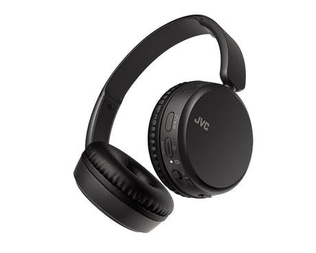 JVC, HA-S36W-BU, juodos sp. dinaminės ausinės, mikrofonas - valdymo mygtukai ant ausinių korpuso